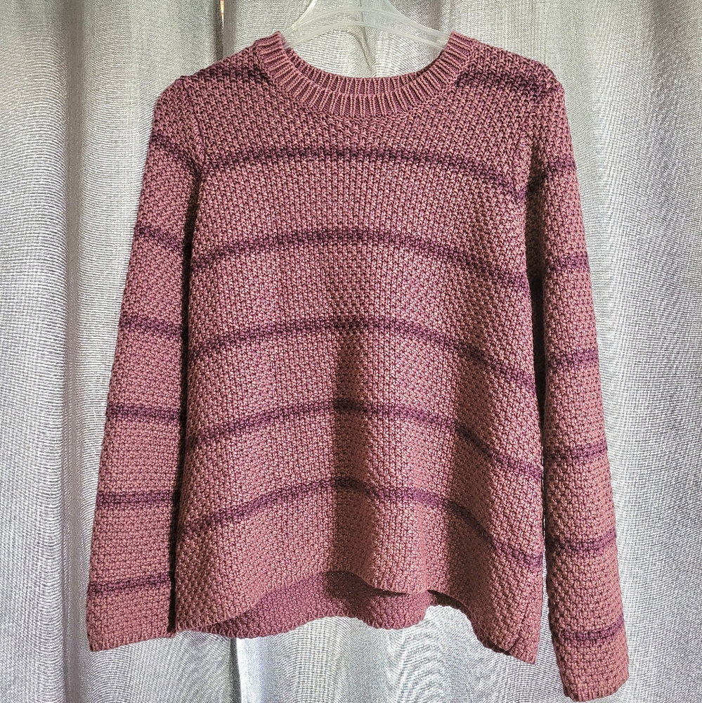 Orvis 100% Cotton Chunky Knit Sweater